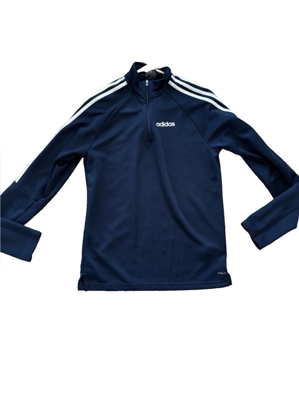 Adidas Sereno 19 Training 1/4 Zip Top Men’s Soccer Small Collegiate Navy/ White